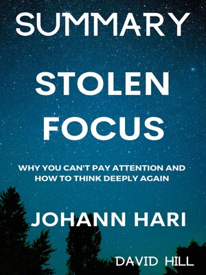 cover image of Summary of Stolen Focus